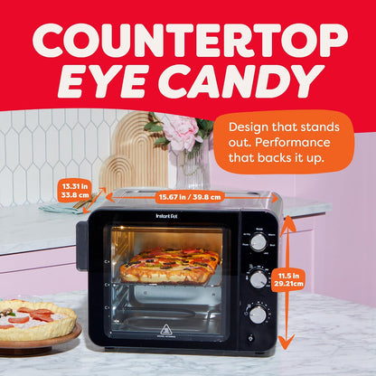 No Preheat Required* 4-Slice Air Fryer Toaster Oven with Instantheat Technology, 7-In-1, Air Fry, Bake, Toast, Roast, Broil, Warm, and Make Pizza8