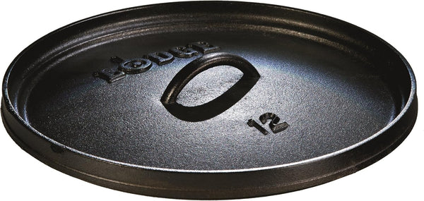 Seasoned Cast Iron Dutch Oven Bundle - 12 Inch Deep Camp Oven, Lid Lifter and Accessories3