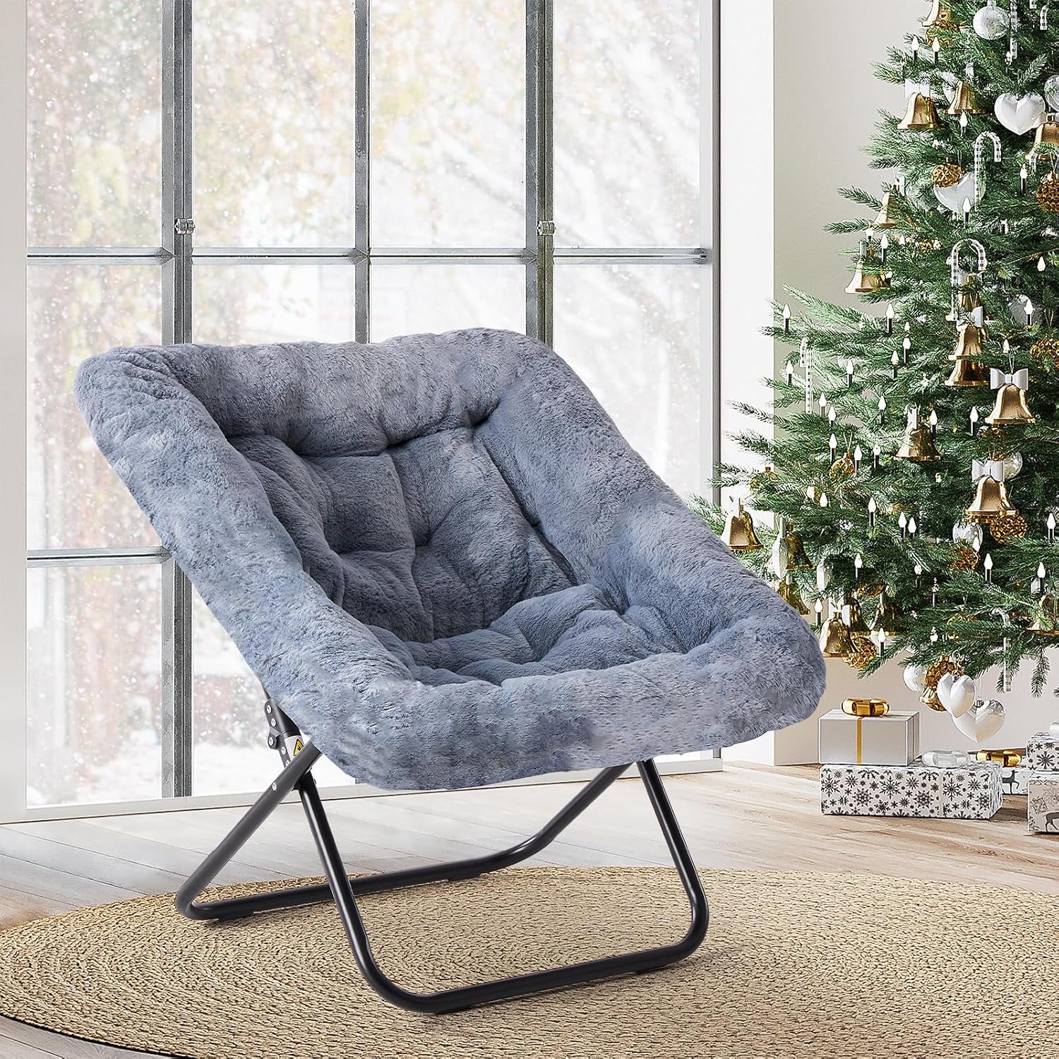 oversized-square-moon-chair-for-adults-soft-faux-fur-folding-lounge-chair-with-sturdy-steel-frame-comfortable-reading-gaming-chair-for-living-room-bedroom-grey