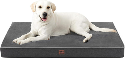 EHEYCIGA Medium Memory Foam Dog Crate Bed Washable, 30X20Inch, Grey | High Density Egg Crate Foam, Waterproof Liner, Removable Easy Clean Cover, Non-Slip Bottom, Fits Crate, Floor and Sofa13