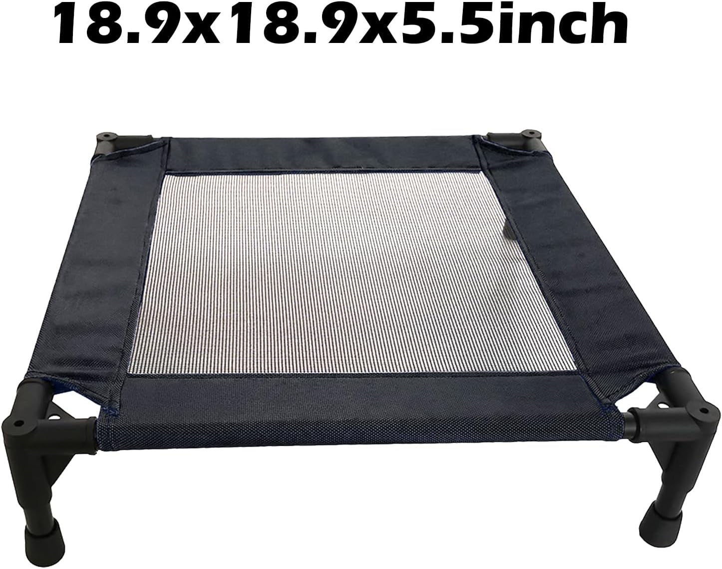 pozico-elevated-pet-bed-with-breathable-mesh-for-small-cat-and-dog-raised-cooling-pet-cot-for-puppy-and-kitty-18-9x18-9-inch-black-bed