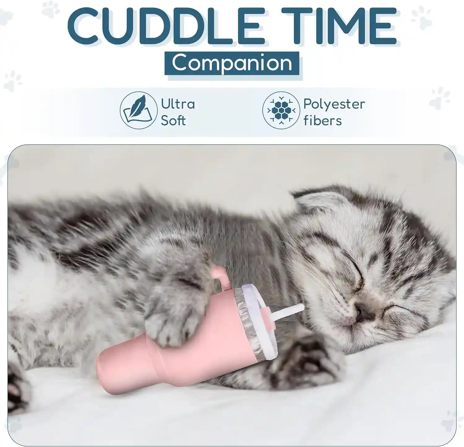 puproar-kitty-cup-catnip-cat-toy-cat-birthday-gift-cute-girly-accessory-crinkle-toy-for-indoor-cats-pink-peach-dust