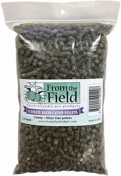 From the Field | Ultimate Blend Catnip & Silver Vine | Premium Usa-Grown Catnip for Toys & Playtime | Fresh, Potent, Non-Toxic, Eco-Friendly | Safe for Kittens & Cats | Resealable 2 Oz Tub8