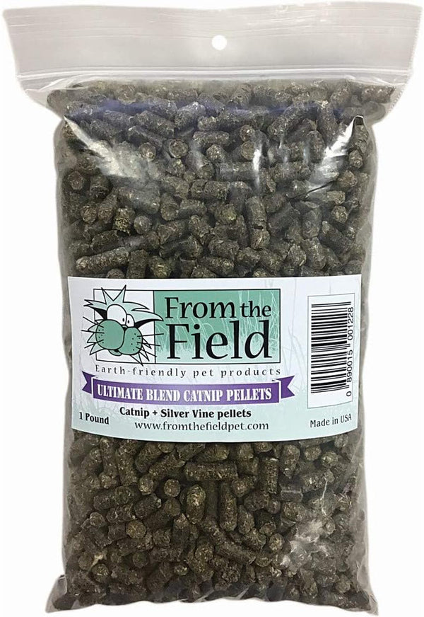 From the Field | Ultimate Blend Catnip & Silver Vine | Premium Usa-Grown Catnip for Toys & Playtime | Fresh, Potent, Non-Toxic, Eco-Friendly | Safe for Kittens & Cats | Resealable 2 Oz Tub8