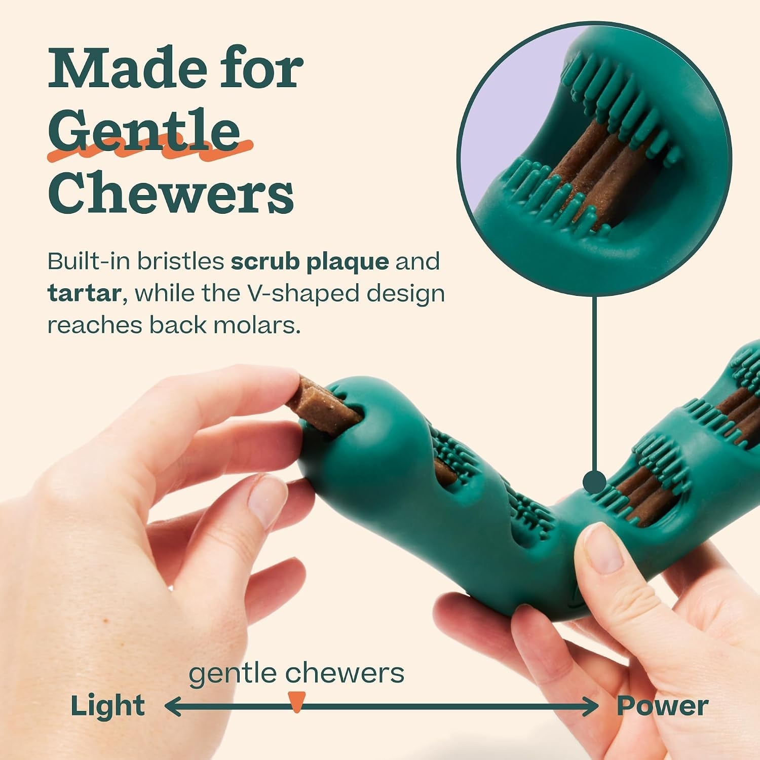 woof-bite-n-brush-dog-dental-chew-toy-for-small-dogs-10-25-lbs-dog-toothbrush-toy-v-shaped-design-reusable-easy-to-clean-dental-dog-toy