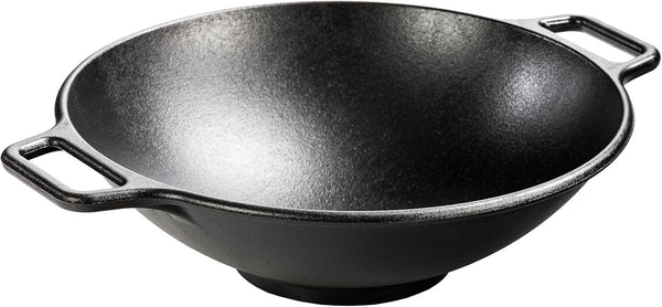 BOLD Pre-Seasoned Cast Iron Wok, Design-Forward, 14 Inches | Design-Forward Seasoned Cast Iron 14 Inch Wok for Stir Fry, Sautéing & High-Heat Cooking, Ready to Use1