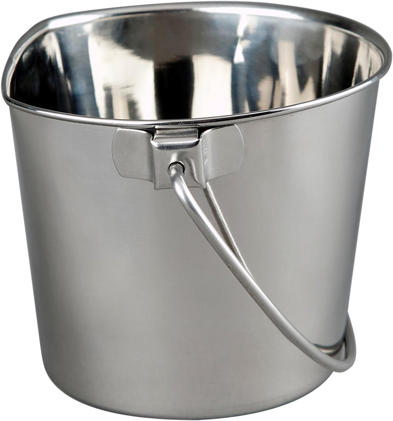 advance-pet-products-4-quart-stainless-steel-bucket-with-dual-hook-perfectly-fits-on-kennels-cages-and-critter-crates-heavy-duty-bucket-for-pets-cleaning-food-prep-flat-sided-pail