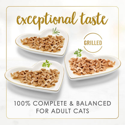 Purina Fancy Feast Grilled Wet Cat Food, Poultry & Beef, 3 Oz Cans, 30-Pack | Variety Pack, Tender Grilled Texture Made with No Artificial Colors or Preservatives, 100 Percent Complete and Balanced4
