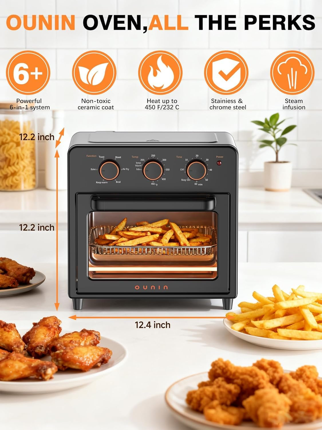 air-fryer-toaster-oven-with-steam-infusion-12-qt-compact-countertop-oven-6-in-1-stainless-steel-combo-bakes-broils-grills-warms-fast-preheat-60-minute-timer-small-kitchen-friendly