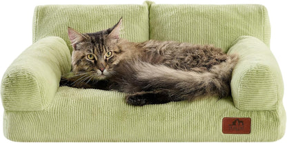Hollypet Small Dog Large Cat Bed Puppy Couch Beds for Pets up to 25 Lbs | Fluffy Dog Cat Couch Plush Soft Warming Pets Beds with Machine Washable Cover and Non-Slip Bottom23