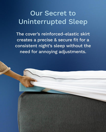 4 Inch Pillow Top Memory Foam Mattress Topper Twin XL - Cooling Certipur-Us Certified - Extra Long Hybrid Lux Dual Layer Mattress Pad - Perfect for College Dorms8