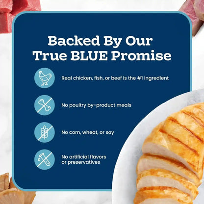 Blue Buffalo Tastefuls Purées Variety Pack Wet Cat Food Complement (Salmon, Chicken, Tuna, Beef) Made with Natural Ingredients, for All Life Stages, 3-Oz. Resealable Pouches (12 Count)6