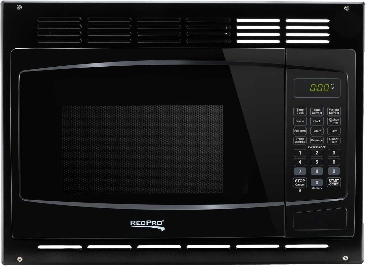 1-0-cu-ft-rv-microwave-with-trim-kit-black-900w-cooking-power-8-express-cook-presets-10-power-levels-instant-start