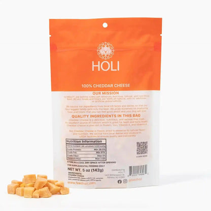 HOLI Freeze Dried Cheddar Cheese Dog Treats - 100% All Natural - Human Grade, Single Ingredient, Lactose Free - Grain Free, Gluten Free, Soy Free – (5 Ounce)7