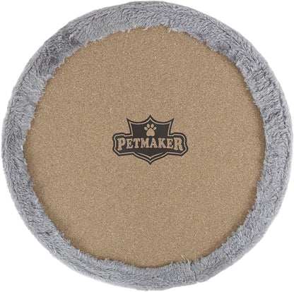 20.5-Inch Cat Condo - 2 Story Cat House with Sisal Scratch Pad, Barrel Shaped Pet House Covered in Soft Fabric by PETMAKER (Gray)6
