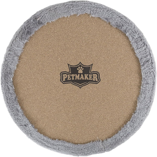 20.5-Inch Cat Condo - 2 Story Cat House with Sisal Scratch Pad, Barrel Shaped Pet House Covered in Soft Fabric by PETMAKER (Gray)6