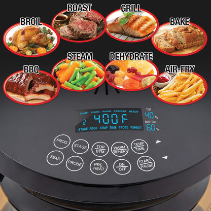 Nuwave Primo Grill Oven PFAS Free Countertop Oven | Convection Top & Grill Bottom, Smart Thermometer, Perfect for Cooking Frozen or Fresh with Surround Heat for Flawless Results2