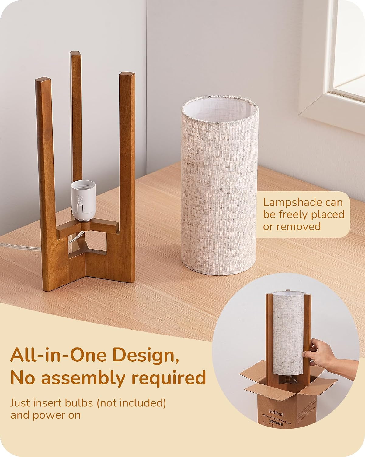 13-5-small-table-lamp-walnut-wood-cylinder-nightstand-lamp-e26-beige-linen-shade-on-off-line-switch-three-sided-base-corner-modern-bedside-lamp-for-living-room-bedroom