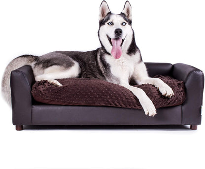 Keet Fluffy Deluxe Pet Bed, Sofa Charcoal, Small9