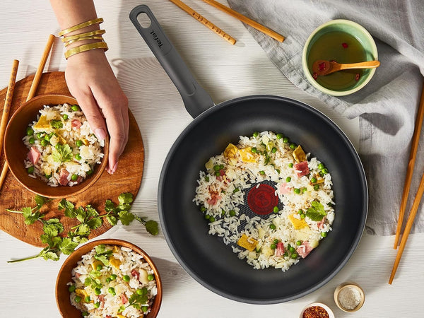 Tefal Day by Day 28 Cm Wok, All Hobs Compatible Expect Induction, Non-Stick Coating, Resistant, Easy to Clean, High Performance, Thermo-Signal, B56419AZ6
