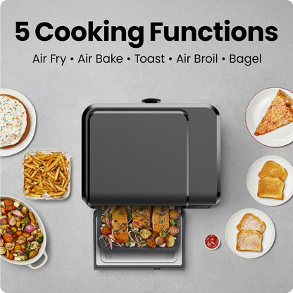Air Fryer Toaster Oven Combo, Countertop Oven for Quick & Healthy Meals, Bake, Broil, Air Fry, Toast, and Bagel Functions, 450°F Max Temp, 4 Slice Toaster Oven Air Fryer Combo3