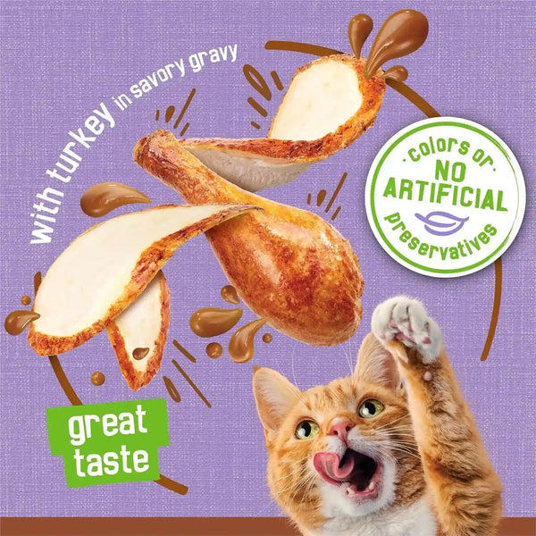 Purina Friskies Wet Cat Food Pate with Turkey in Savory Gravy - (Pack of 24) 5.5 Oz. Cans4