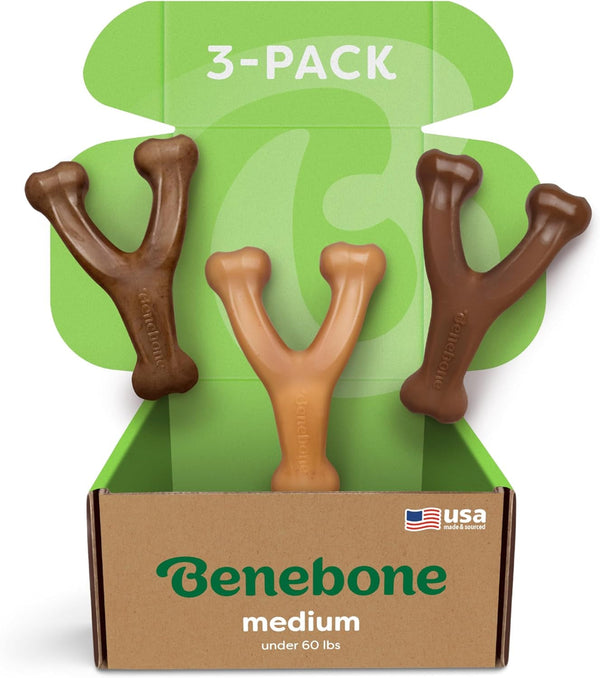 Benebone Wishbone Durable Dog Chew Toy for Aggressive Chewers, Real Bacon, Made in USA, Medium18