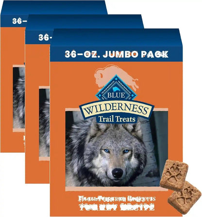Blue Buffalo Wilderness Trail Treats Salmon Crunchy Dog Biscuits, Grain-Free & High-Protein, Bite-Sized Training Treats Made with Real Salmon & Natural Ingredients, 24-Oz Bag21