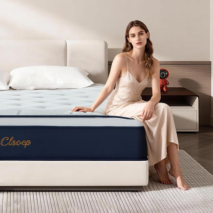 Queen Mattress,12 Inch Queen Size Mattresses in a Box, Hybrid Pocket Spring Mattress with Certipur-Us Certified Foam, Fiberglass Free, Cool Sleep Technology 80''L X 60''W6