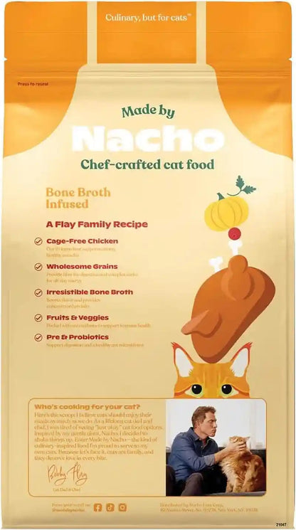 Made by Nacho Dry Cat Kibble 4Lb Bag, High Protein and Grain-Friendly Premium Cat Food, Cage-Free Chicken & Pumpkin Recipe, Infused with Bone Broth for Hydration, Limited Ingredients, Single Bag2