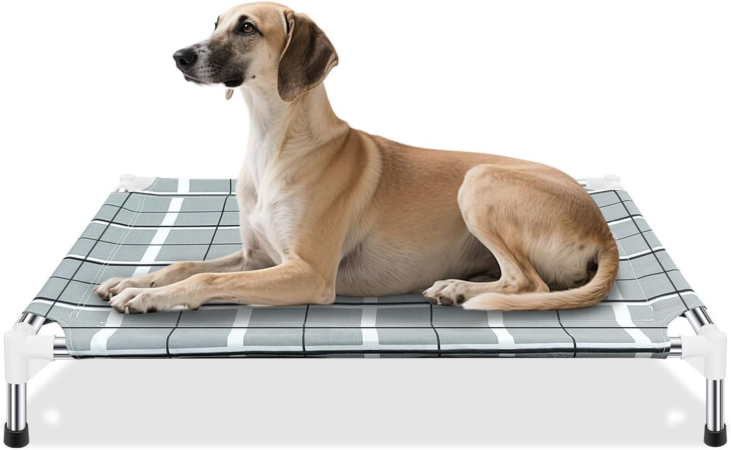 elevated-dog-bed-raised-cooling-lifted-dog-cot-for-indoor-outdoor-cooling-breathable-outside-portable-dog-hammock-bed-for-small-pet-non-slip-feet-stainless-steel-frame