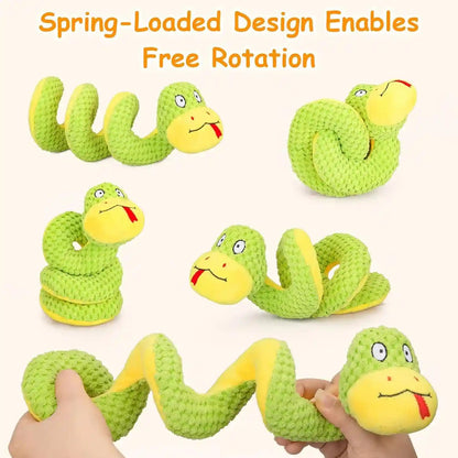 Retro Shaw 11" Realistic Snake Cat Toy – Interactive Kicker Toy for Indoor Cats with Silvervine & Catnip, Crinkle Sound, Spring-Loaded Design, Bite-Resistant Plush for Kitten Teething & Boredom Relief3