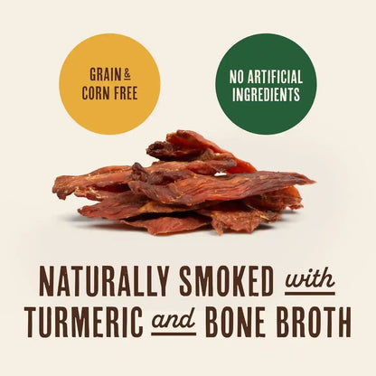 Waggin' Train Smoked Chicken Jerky Tenders for Dogs with Turmeric and Human Grade Bone Broth, Grain and Corn Free, High Protein, Premium Limited Ingredient 100% Real Chicken Dog Treats, 24 Oz. Pouch6