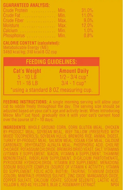 Meow Mix Indoor Health Dry Cat Food, 6.3 Pound Bag6