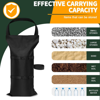 Canopy Weights Sand Bags for Weight,120 LBS Pop up Tent Weights,47X24Cm,Sandbags for Gazebo,Tent,Garden Umbrella,Weights Bag Set of 4 (Without Sand)4