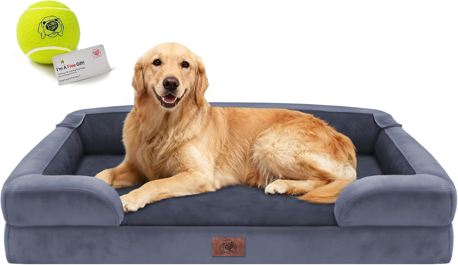 waterproof-orthopedic-dog-bed-for-extra-large-sized-dogs-memory-foam-pet-bed-sofa-with-bolster-dog-couch-with-washable-cover-non-slip-bottom-42x30-inch-grey