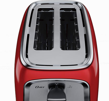 Oster® 2-Slice Toaster with Advanced Toast Technology Candy Apple Red3