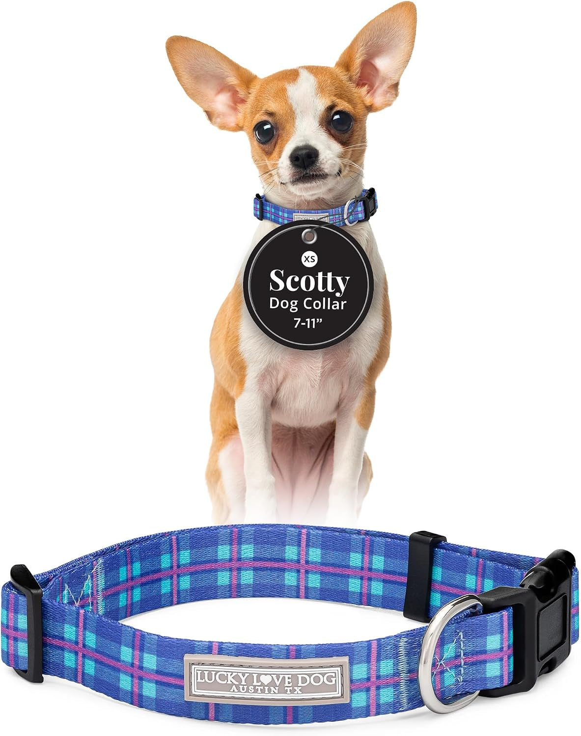 lucky-love-dog-easy-click-buckle-dog-collar-with-leash-set-combo-durable-comfortable-for-male-female-dogs-pet-collar-for-medium-dogs-secure-fit-blackbird-combo-medium