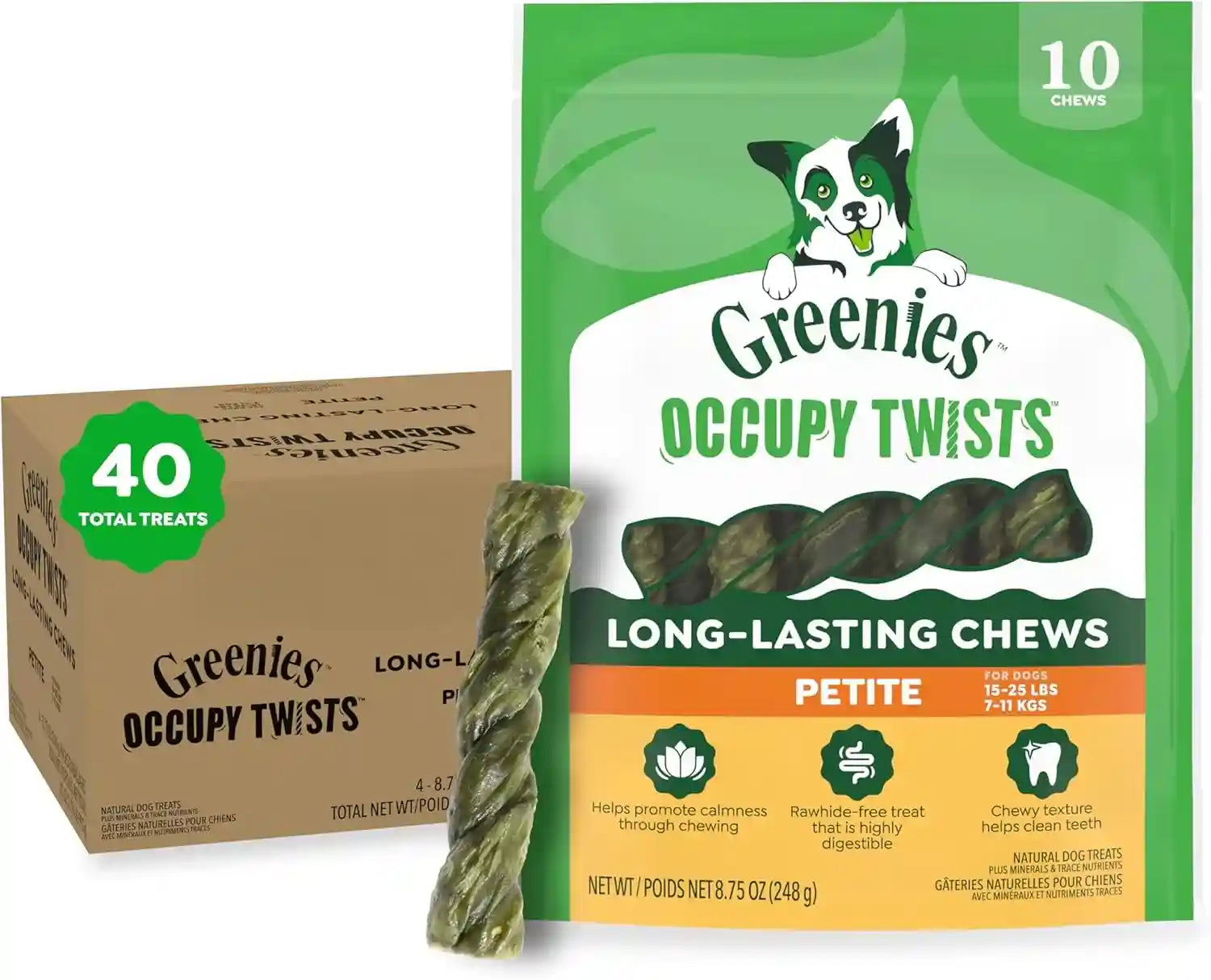 greenies-occupy-twists-petite-breed-dog-treats-chicken-flavor-10-count-for-dogs-15-25-lbs-rawhide-free-promotes-calmness-helps-clean-teeth-reduces-plaque-highly-digestible-8-75-oz