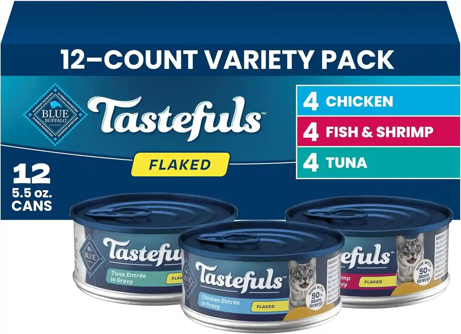 blue-buffalo-tastefuls-flaked-adult-wet-cat-food-variety-pack-tuna-chicken-fish-shrimp-natural-ingredients-enhanced-with-vitamins-minerals-other-nutrients-3-oz-each-12-cans