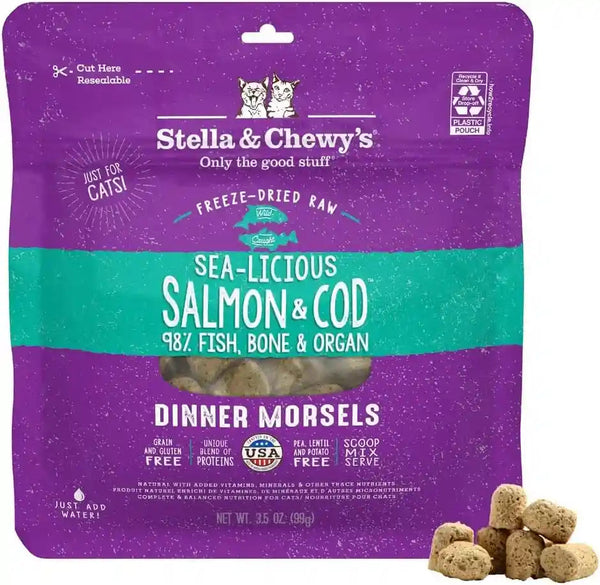 Stella & Chewy'S Freeze-Dried Raw Cat Dinner Morsels - Premium Chicken Recipe with 98% Cage-Free Meat & Organs - Natural Grain-Free Cat & Kitten Food - Made in USA - 3.5 Oz23