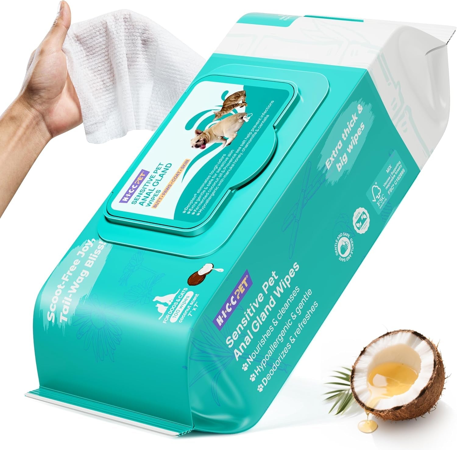 hicc-pet-rear-end-external-anal-area-cleaning-deodorizing-wipes-hydrating-nourish-fur-dogs-cats-grooming-wipes-for-daily-cleaning