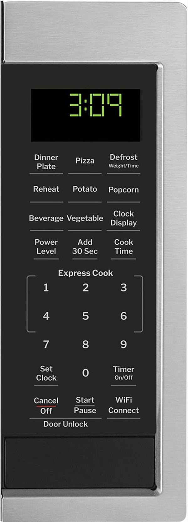 GE Smart Countertop Microwave Oven, 900 Watt, 0.9 Cu. Ft., Stainless Steel | 7 Convenience Cook Settings, One-Touch Controls, Child Lock Technology, Glass Turntable, for Kitchen, Dorm, Office, Apartment2