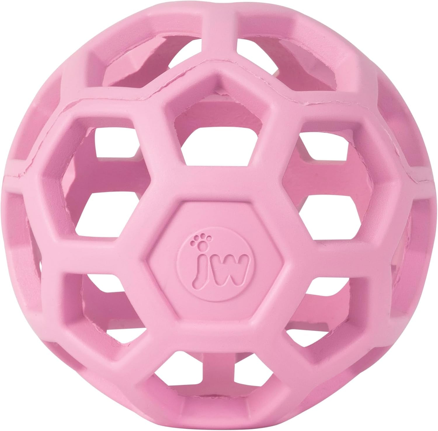 jw-pet-hol-ee-roller™-dog-toy-puzzle-ball-natural-rubber-small-3-inch-diameter-pink