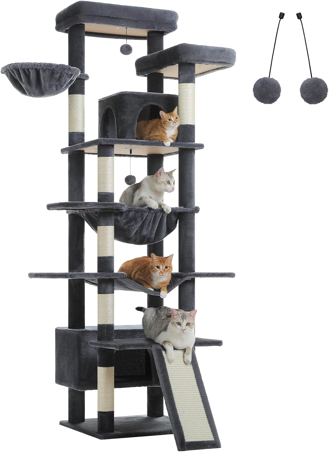 muttros-mushroom-cat-tree-tower-with-removable-scratcher-large-hammock-condo-perch-3-sisal-posts-multi-level-cat-tree-for-indoor-cats-cute-cat-tower-for-small-space-homes
