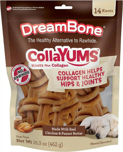 Dreambone Collayums Twists plus Collagen Chews for Dogs, 10 Count, Treat Your Dog to Rawhide-Free Chews Made with Chicken, Vegetables and Peanut Butter15