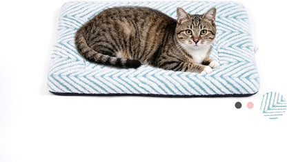 Mora Pets Cat Bed for Indoor Cats Washable Dog Crate Pad Cute Star Dog Bed Mat for Small Dogs Pet Kennel Pad for Cage Soft Flat Puppy Kitten Cushion Sleeping Anti-Slip Grey 22 X 1331