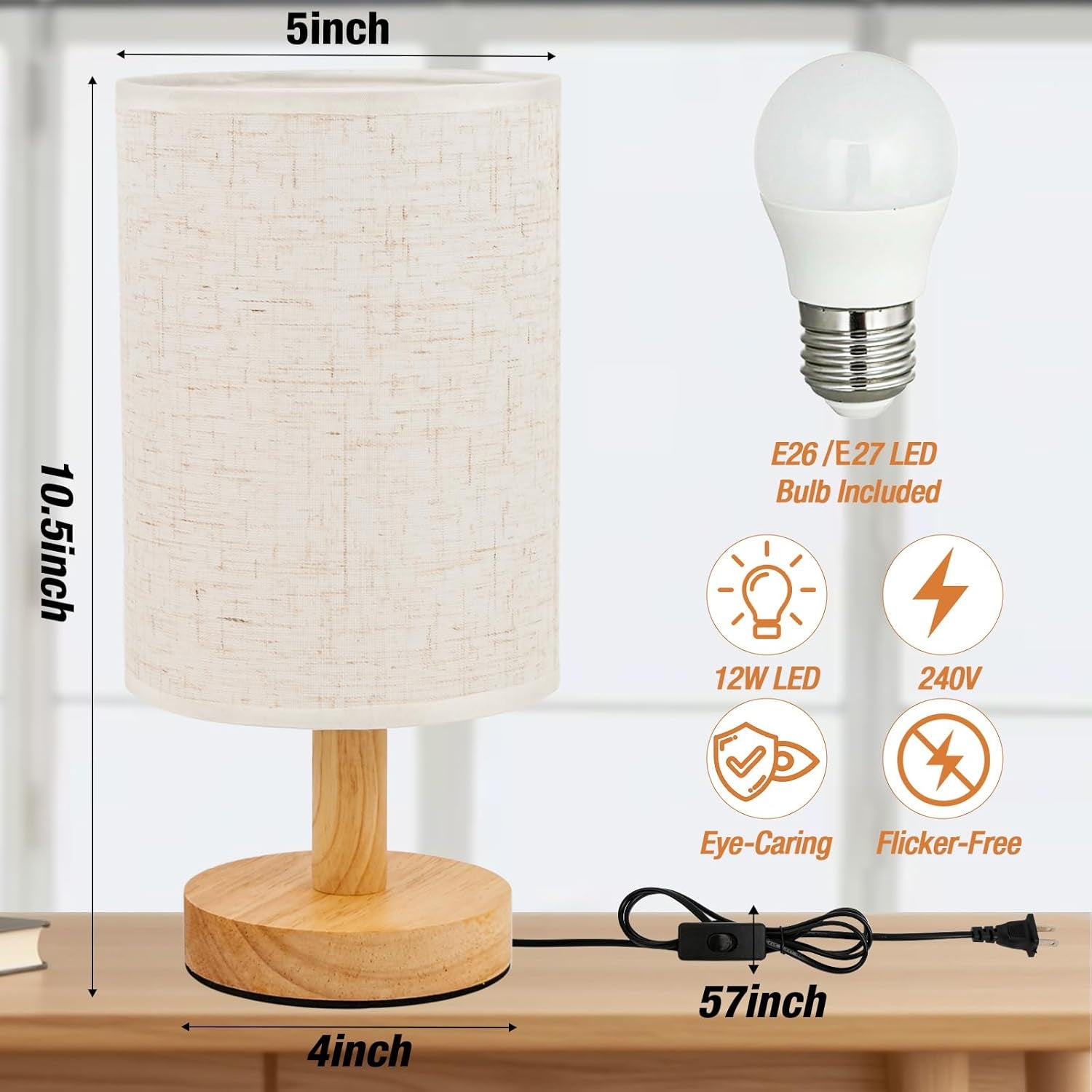 desk-lamp-led-bulb-included-small-bedside-table-lamp-plug-in-classic-wood-base-with-flaxen-fabric-shade-lamps-for-night-stands-simple-nightstand-light-for-bedroom-office-desk