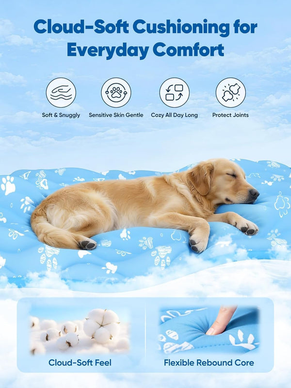 Rywell Super-Absorbent Cooling Mat for Dogs 44"X32" Arc-Chill 3.0 & Color-Changing Dog Cooling Mat, Stay Cool & Dry, Washable, Non-Slip Pet Bed Mat for Floors, Sofas, Kennels6