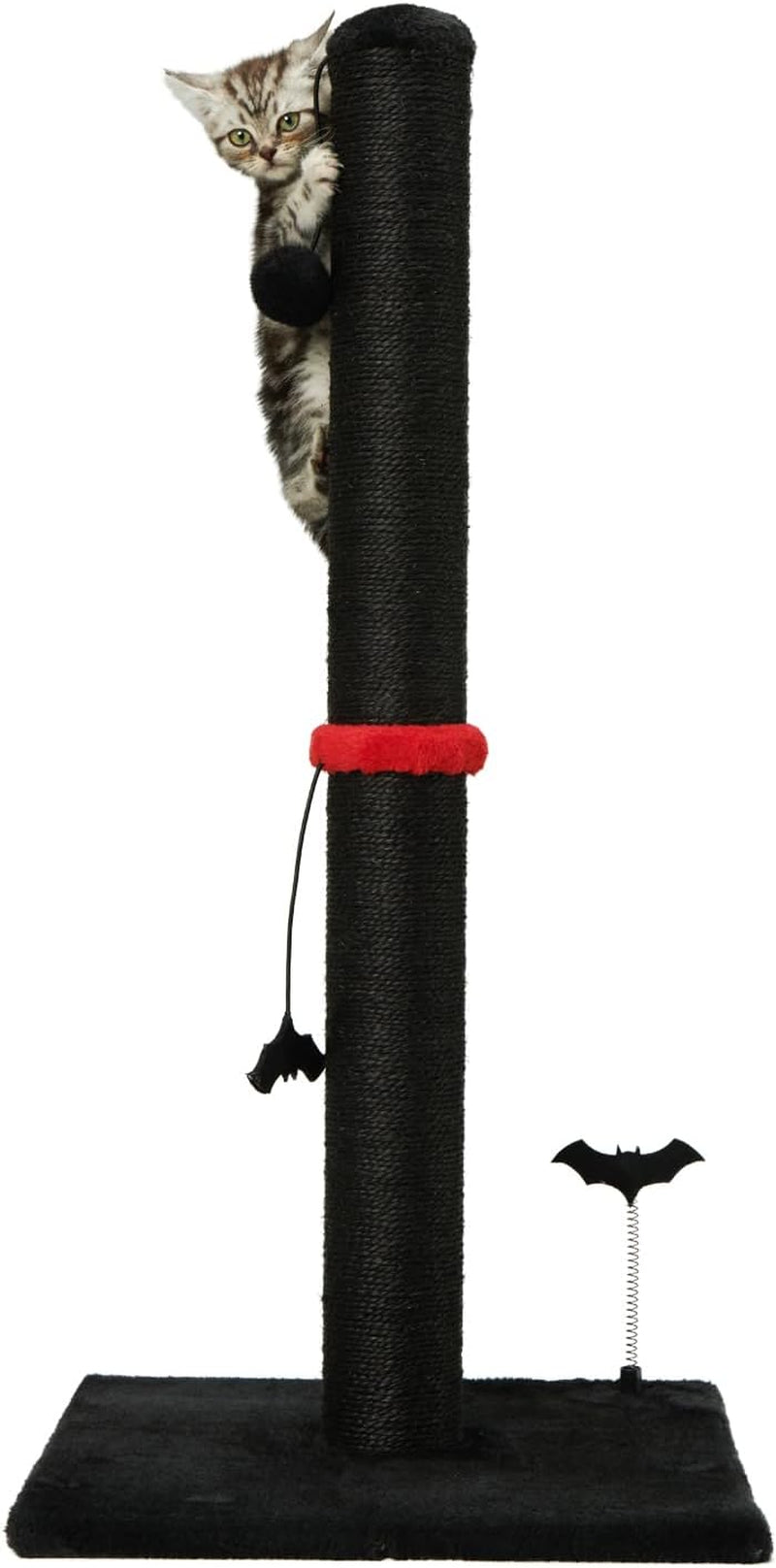 mecool-cat-scratching-post-premium-basics-kitten-scratcher-sisal-scratch-posts-with-hanging-ball-22in-for-kittens-or-smaller-cats-22-inches-for-kitten-beige
